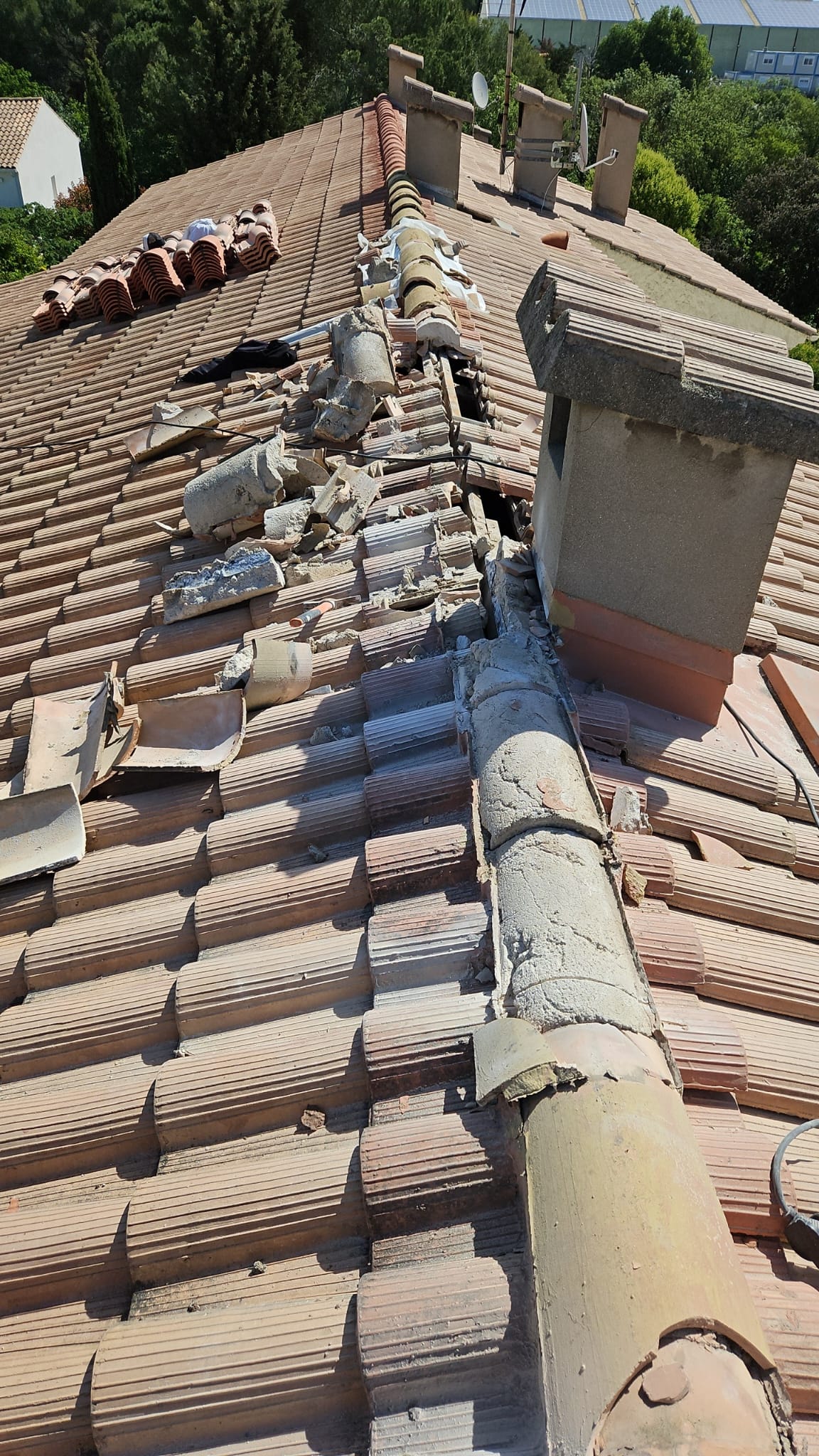 Toiture avant rénovation