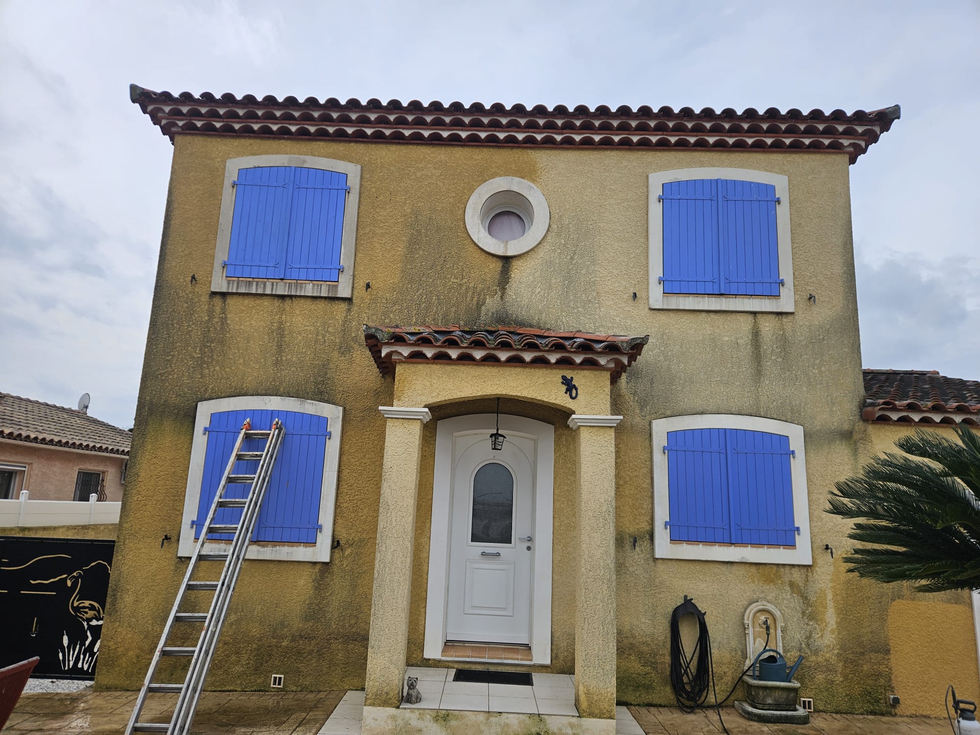 Façade avant nettoyage